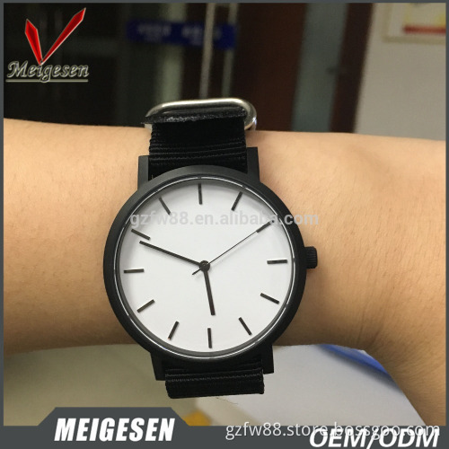 2017 classical all black matte watch custom your brand name logo miyota watch